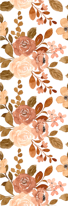 Bedroom carpet with elegant pink pastel flowers - TenStickers