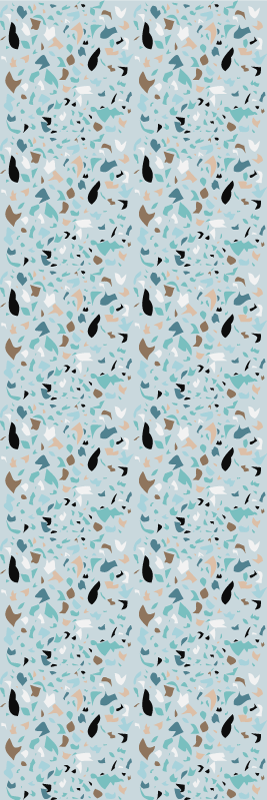 Bedroom carpet with terrazzo style design - TenStickers