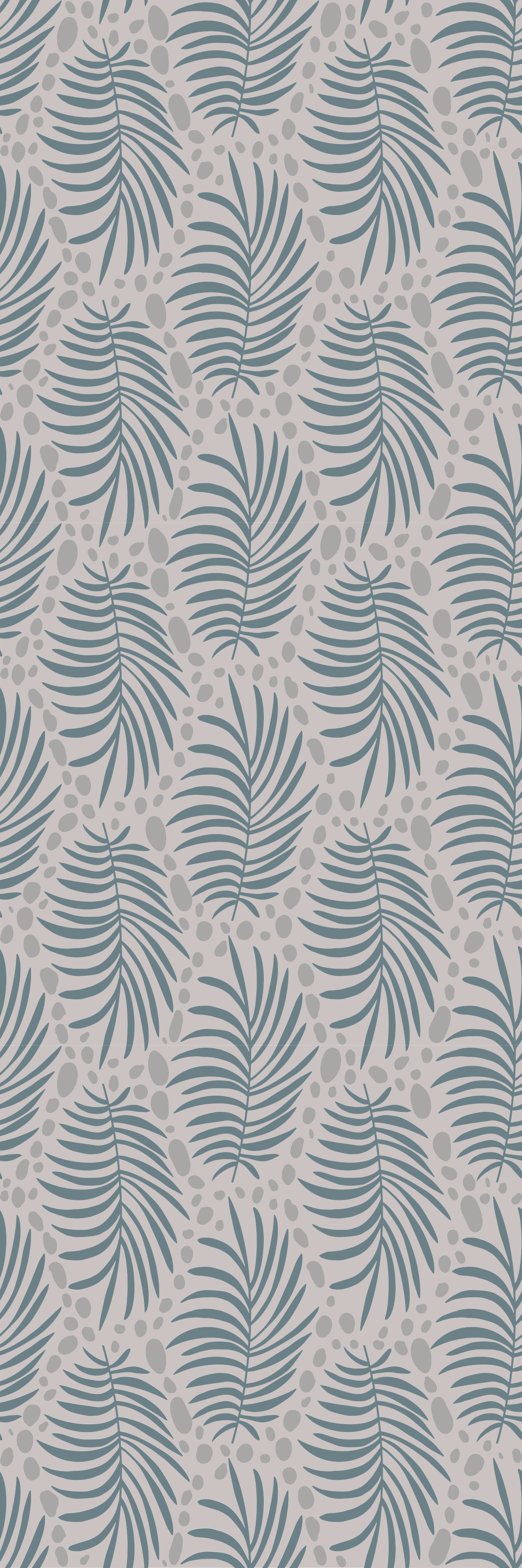 Bedroom carpet in tropical blue hamptons pattern - TenStickers