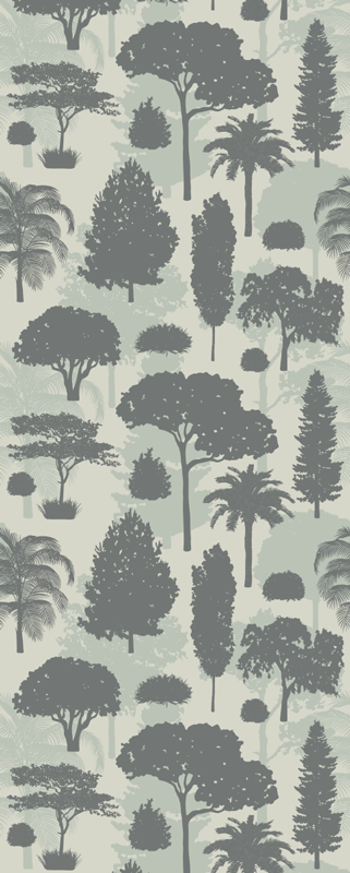 Bedroom carpet with nordic tree patterns - TenStickers