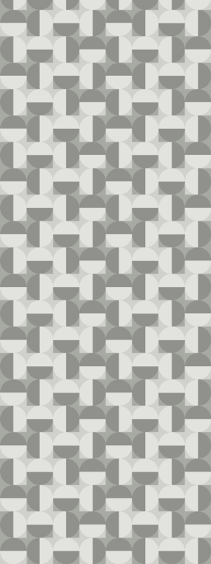 Bedroom carpet in nordic style gray circle pattern - TenStickers