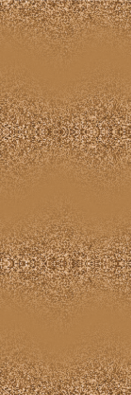 Bedroom carpet in retro brown square dotted design - TenStickers