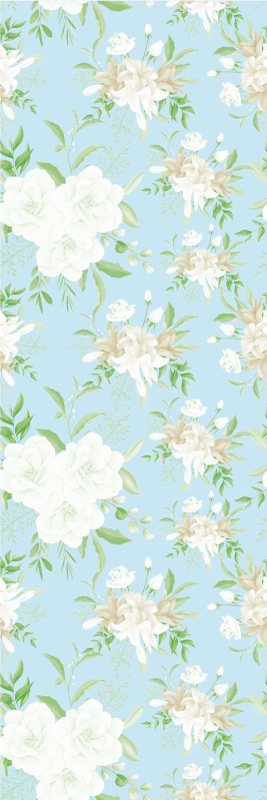 Wild floral grandmillenial bedroom carpet - TenStickers