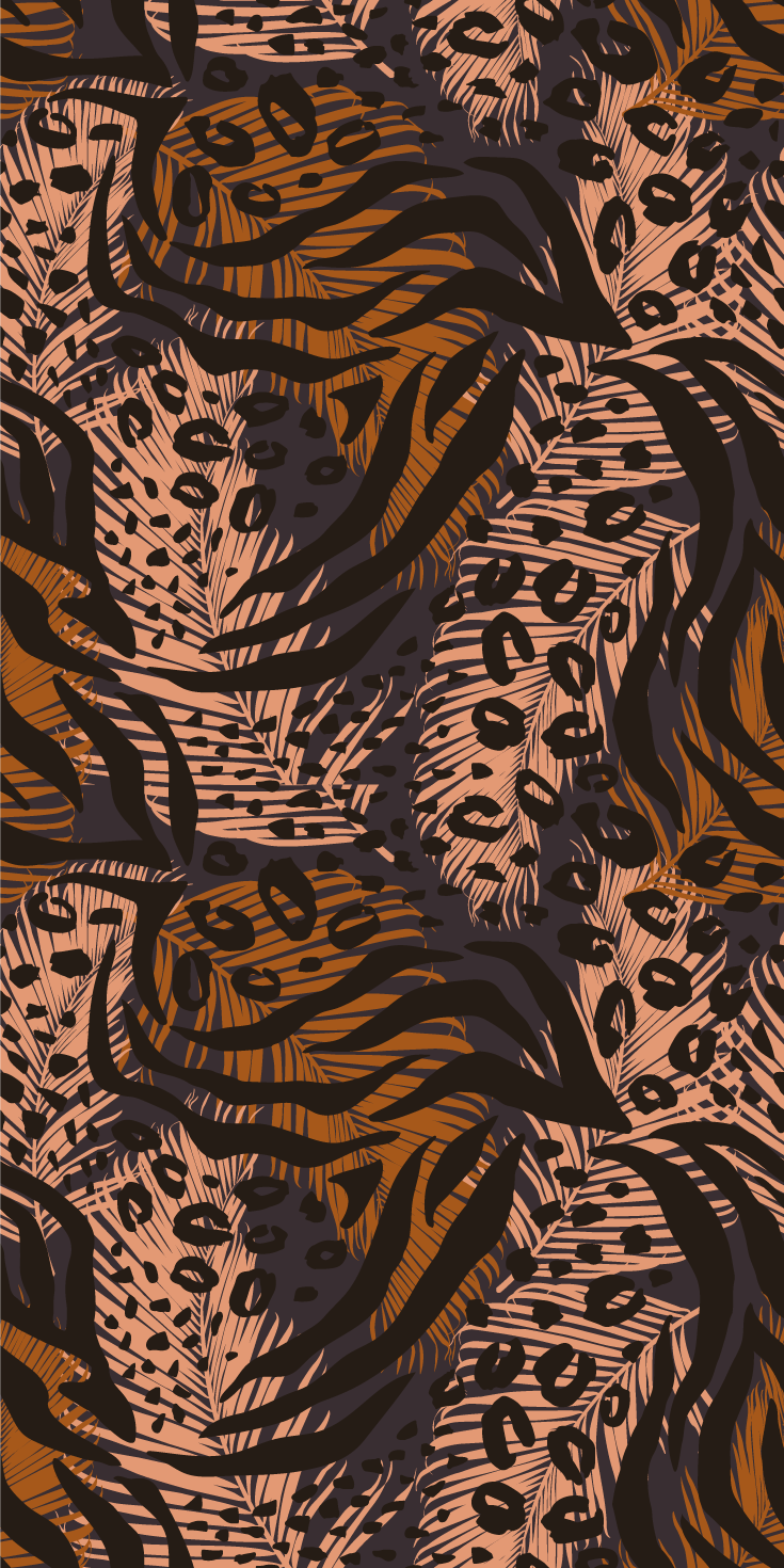 Bedroom carpet in vibrant abstract african style - TenStickers