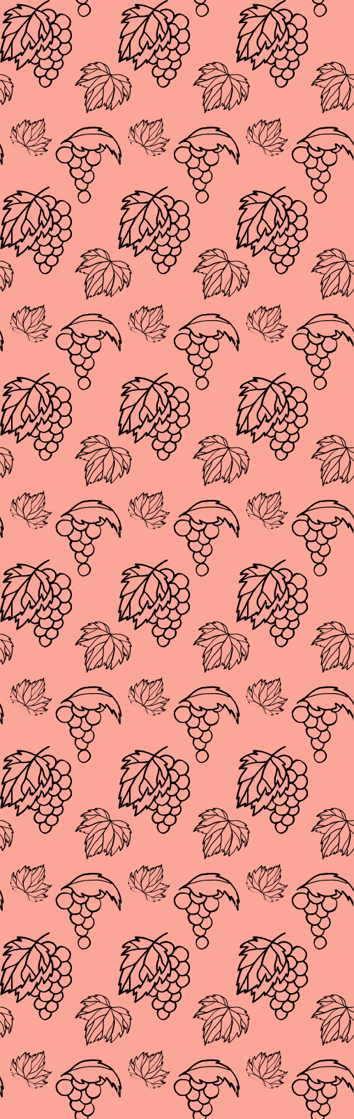 Bedroom carpet with african style pink grape design - TenStickers