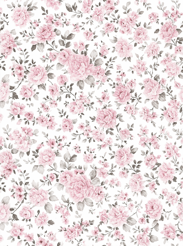 Bedroom carpet old retro large floral design - TenStickers