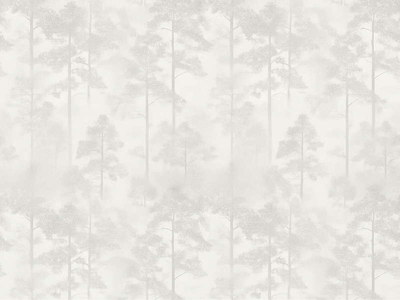 Mysterious foggy forest bedroom carpet - TenStickers