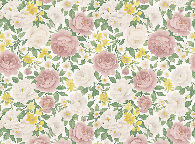 Bedroom carpet smoky mysterious botanical design - TenStickers