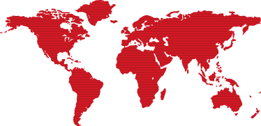 Bedroom carpet red lines world map design - TenStickers