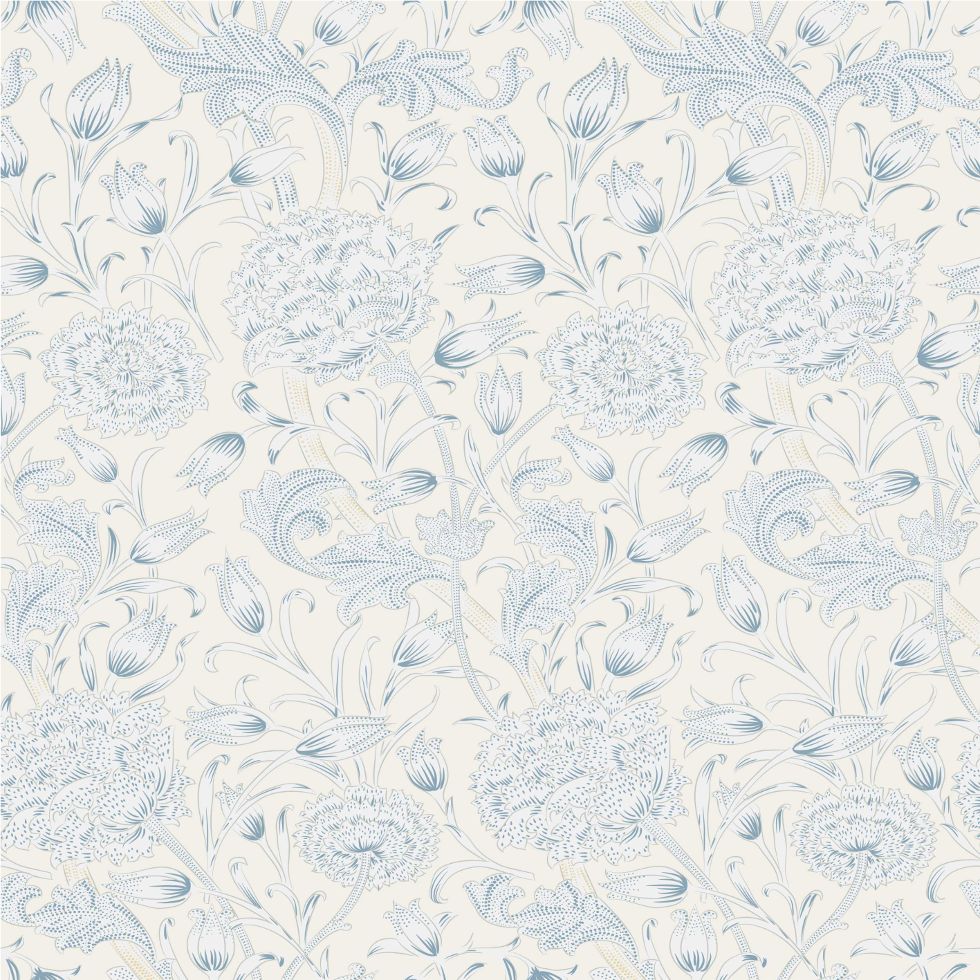 Bedroom carpet with floral pattern design - TenStickers