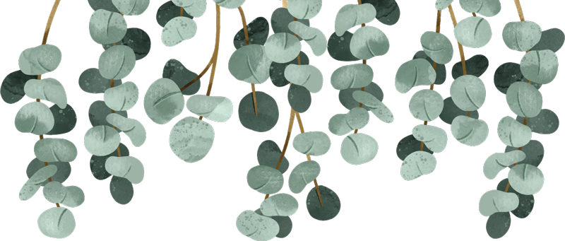 Bedroom carpet with hanging plants design - TenStickers