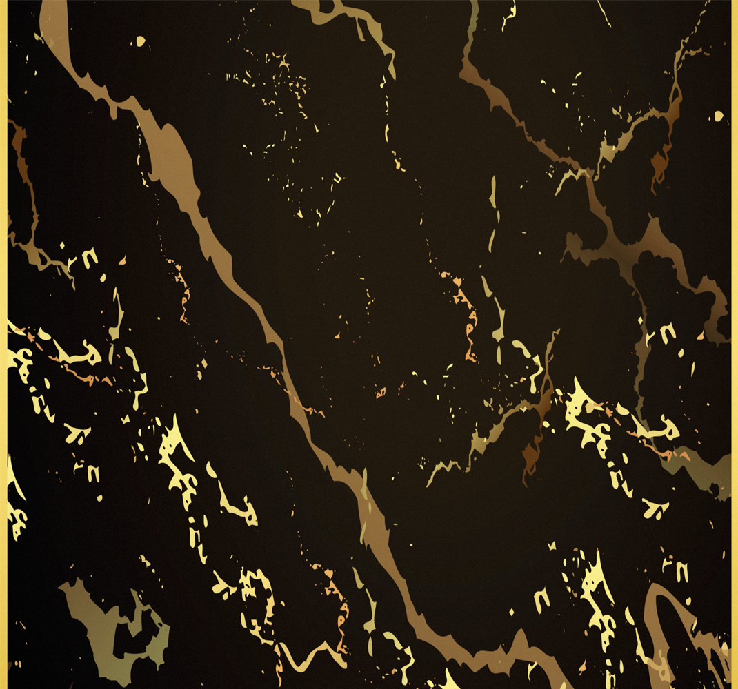 Office carpet with black gold marble texture - TenStickers