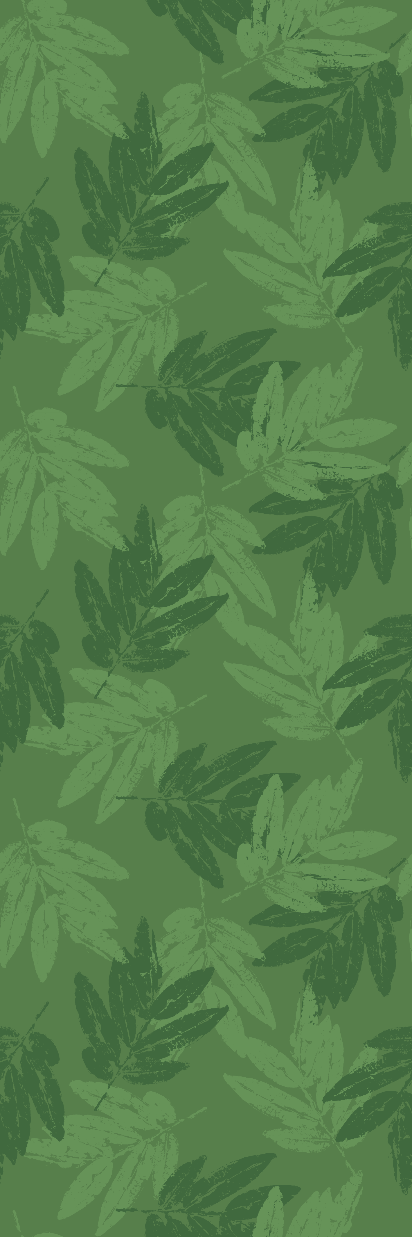 Office carpet with simple green leaves pattern - TenStickers