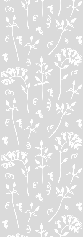 Office carpet with floral designs - TenStickers