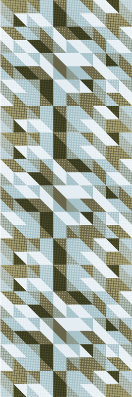 Modern triangles office carpet - TenStickers