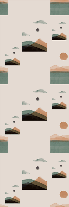 Office carpet abstract mountains design - TenStickers