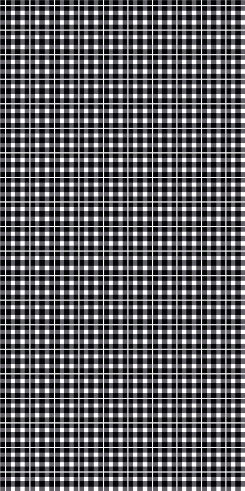 Office carpet in black and white gingham pattern - TenStickers
