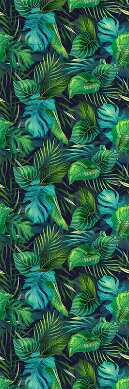 Office carpet green leaves realistic pattern - TenStickers