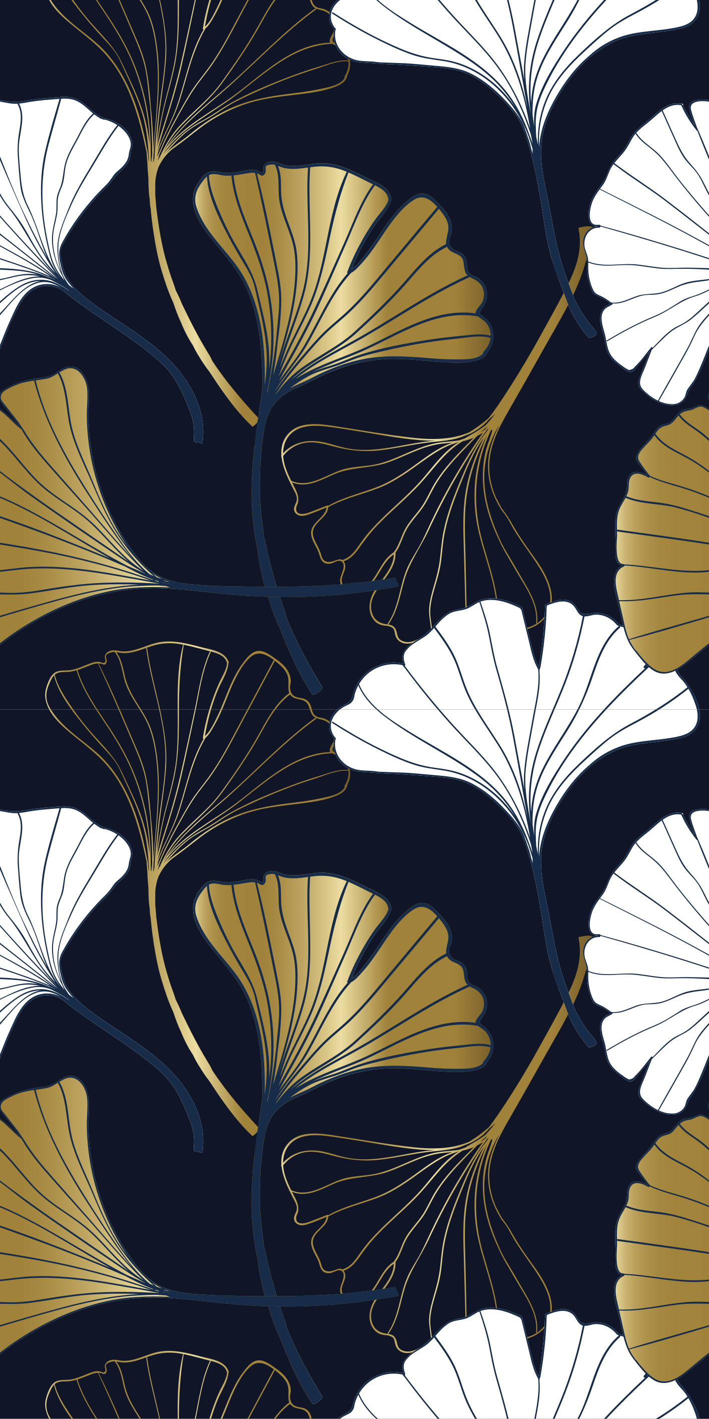 Office carpet with embossed ginkgo leaves design - TenStickers