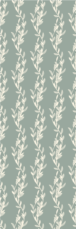 Bedroom carpet with small leaves on twigs design - TenStickers