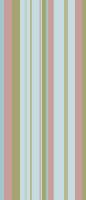 Blue and green 80's stripes bedroom carpet - TenStickers