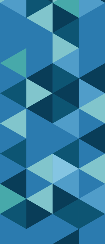 Bedroom carpet geometric squares in blue - TenStickers