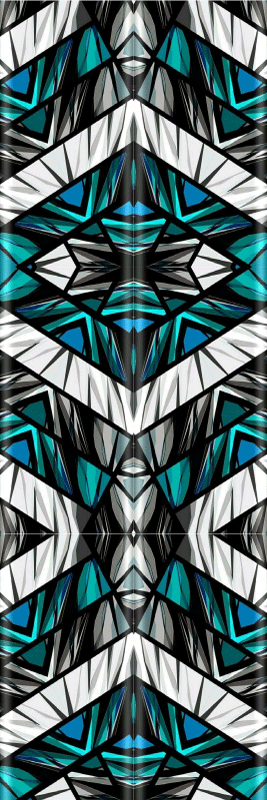 Cool black blue and white graffiti bedroom carpet - TenStickers