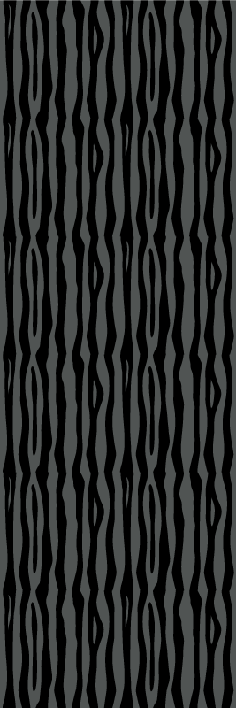 Bedroom carpet with grey and black wavy stripes - TenStickers