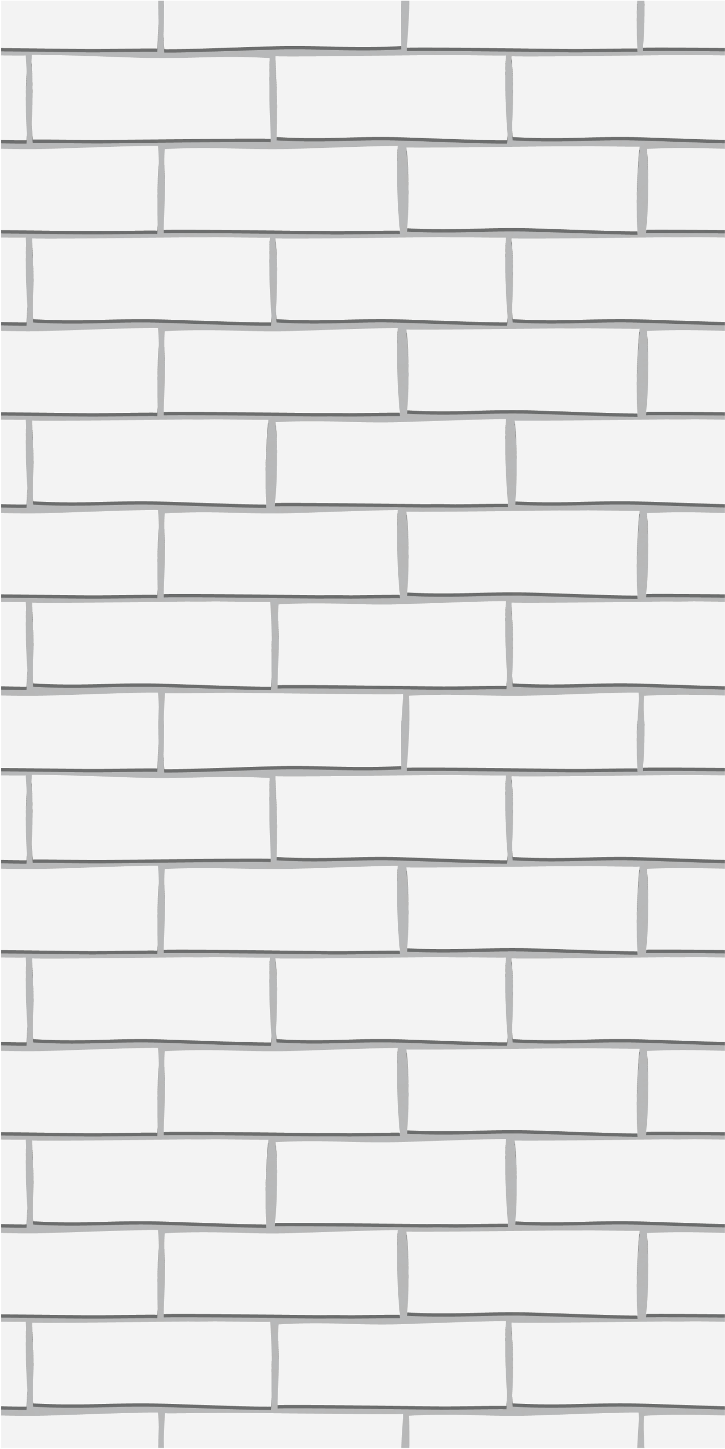 Bedroom carpet in thick white brick design - TenStickers