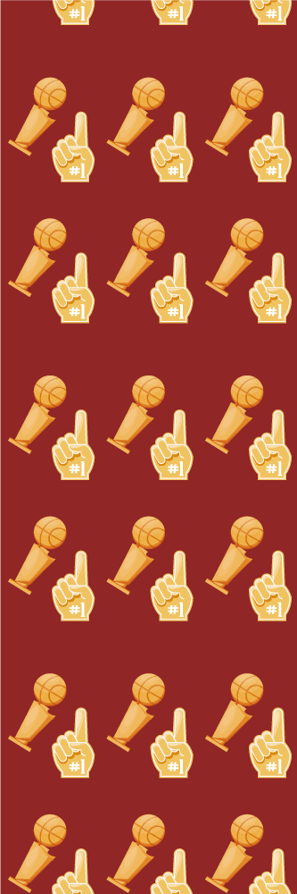 Bedroom carpet with basketball game design - TenStickers