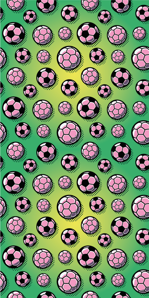 Bedroom carpet with gradient football field design - TenStickers