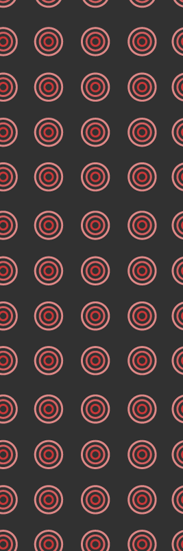Bedroom carpet with red seamless round pattern - TenStickers