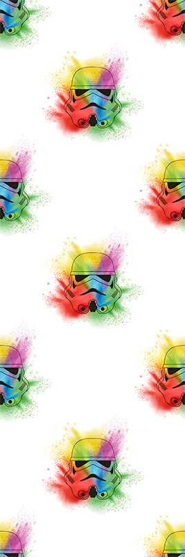 Bedroom carpet with white trooper heads pattern - TenStickers