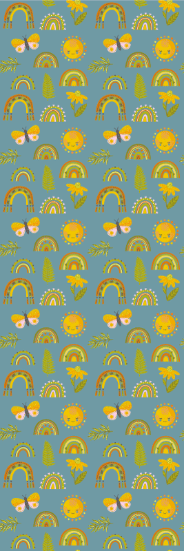 Sloppy thick hand-drawn pattern bedroom carpet - TenStickers