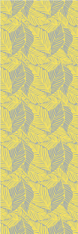 Bedroom carpet in pantone tropical leaves - TenStickers