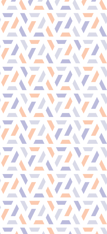 Bedroom carpet with nordic style geometric lines - TenStickers