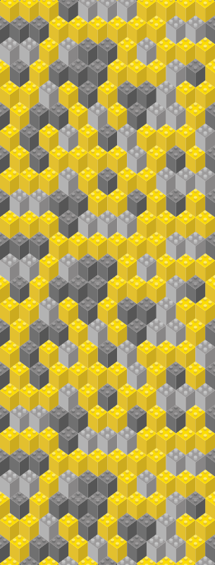 Bedroom carpet in pantone color blocks - TenStickers
