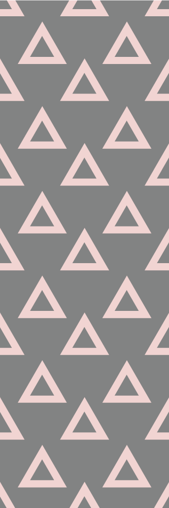 Bedroom carpet in pink and grey triangles - TenStickers