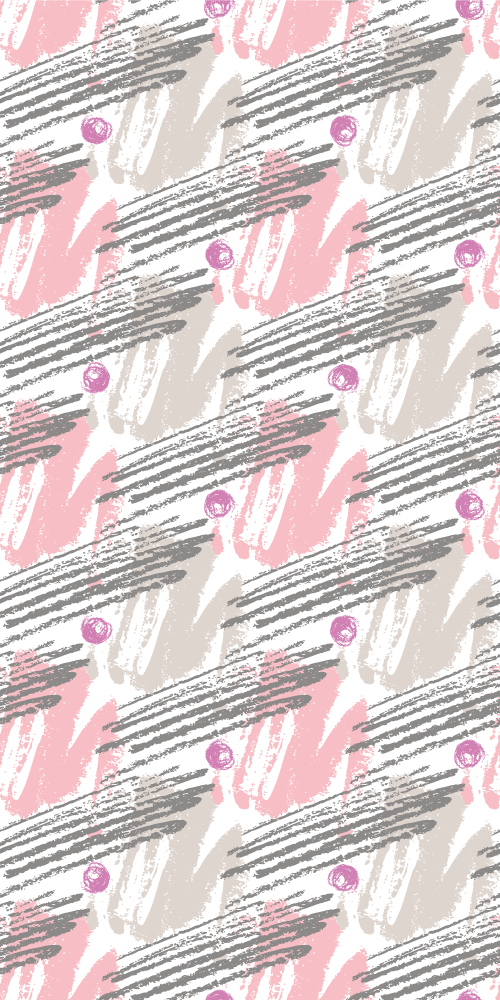 Bedroom carpet in pink and grey paint strokes - TenStickers