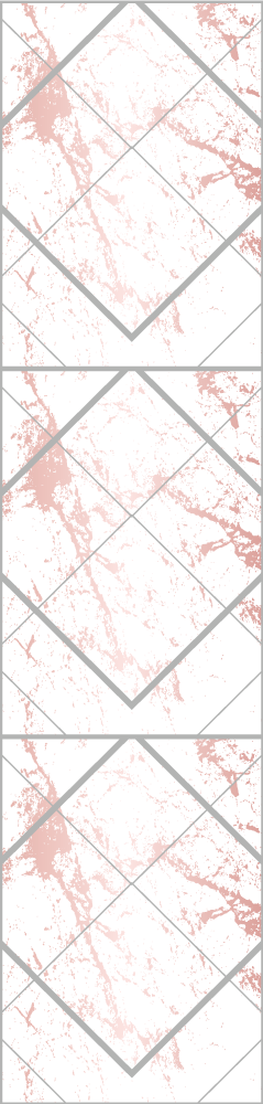 Bedroom carpet in pink and grey marble outline - TenStickers