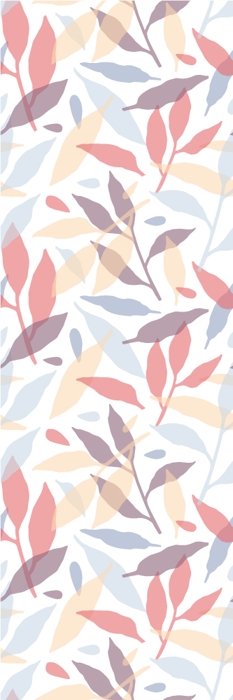 Bedroom carpet with colorful tree branches - TenStickers
