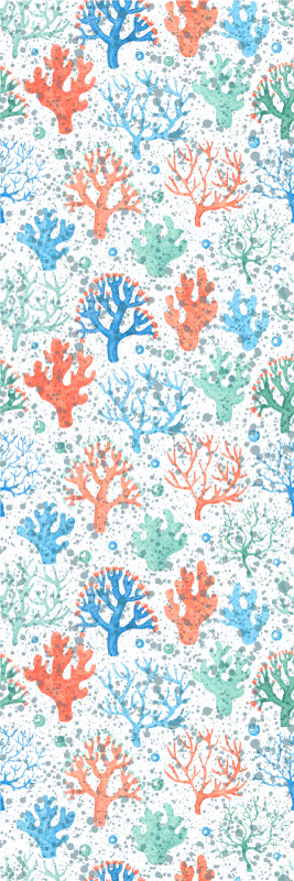 Seaweed splash bedroom carpet - TenStickers