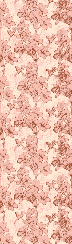 Bedroom carpet with vintage 3d flowers design - TenStickers
