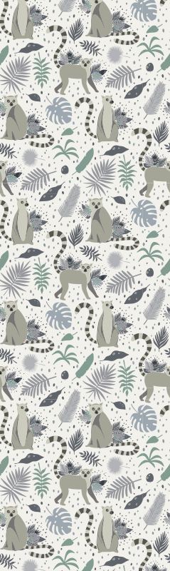 Bedroom carpet nordic lemur design - TenStickers