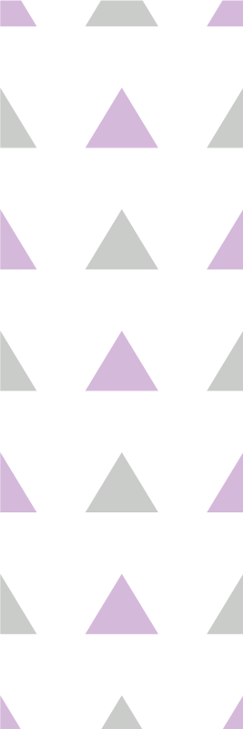 Bedroom carpet in gray and purple triangles - TenStickers