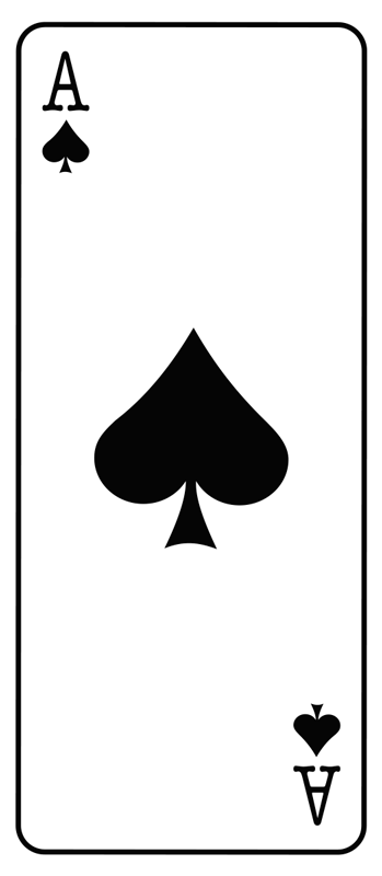 Bedroom carpet ace of spades - TenStickers