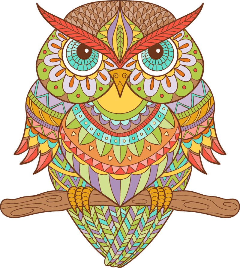 Bedroom carpet huichol bird design - TenStickers