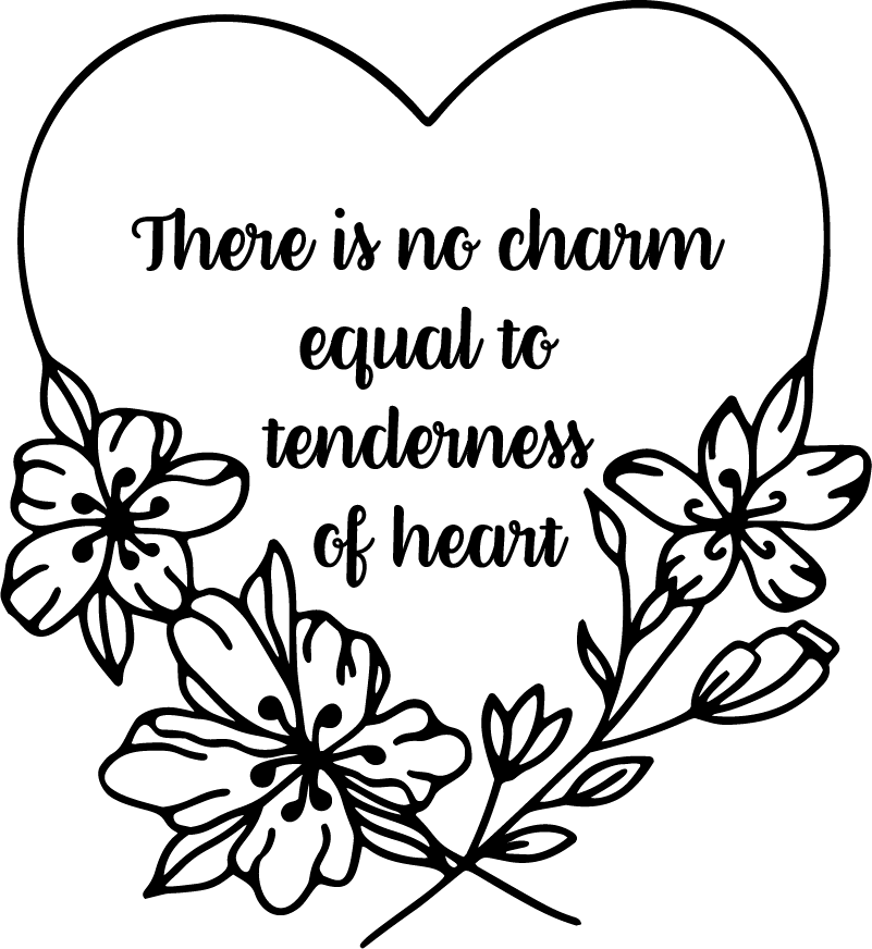 Bedroom carpet jane austen heart - TenStickers