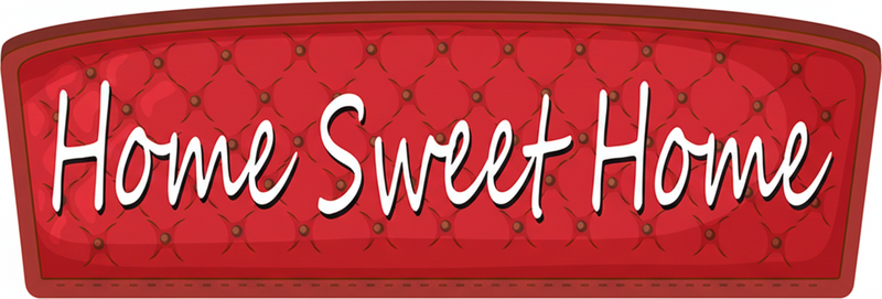 Bedroom carpet home sweet - TenStickers
