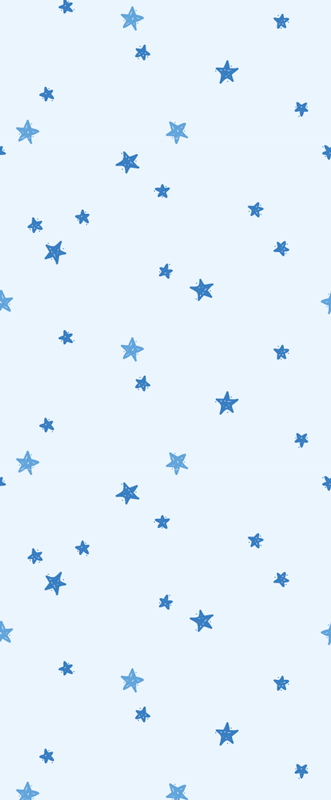 Nordic rug in pastel blue star pattern - TenStickers